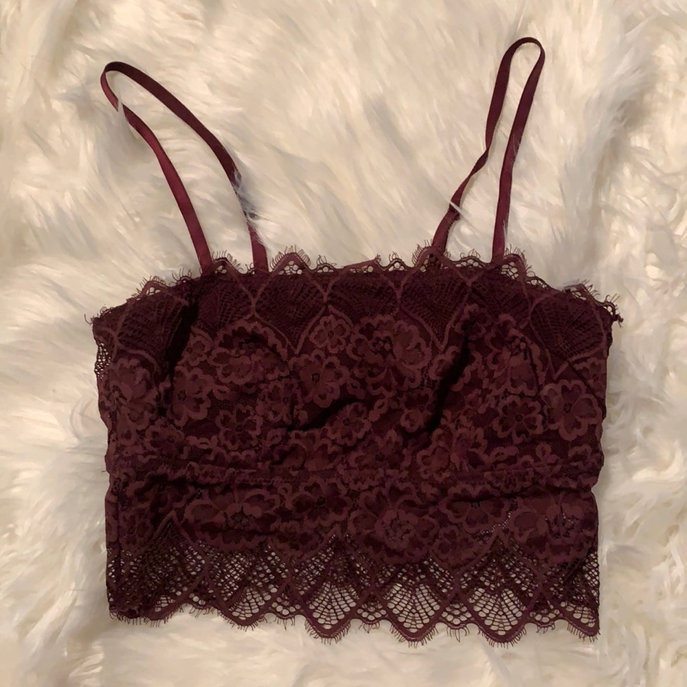 Maroon aerie bralette- like new! Sz S